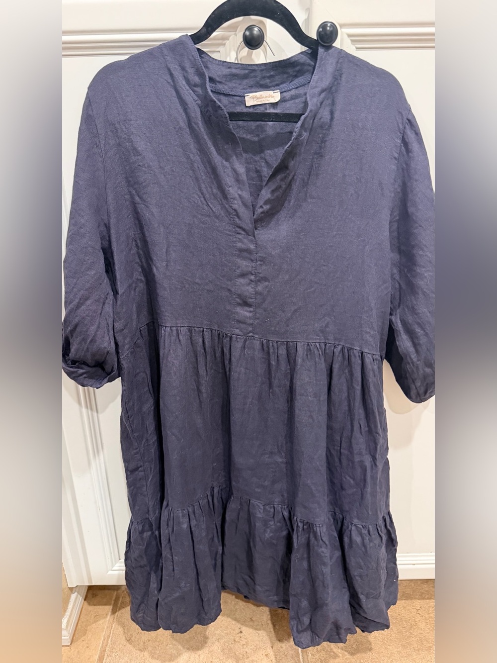 Women's Linen Navy dress
